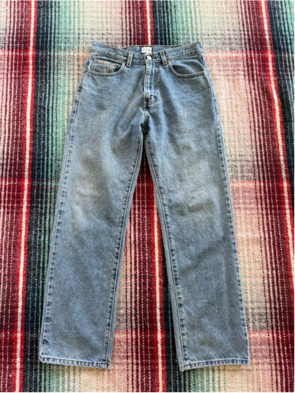 Vintage Calvin Klein Wide Leg Baggy Light Wash Jeans 30x31